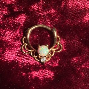 Rose gold opal clicker